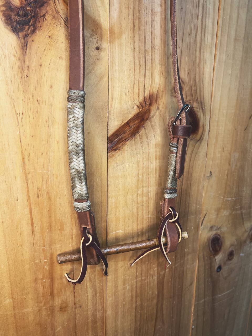 One ear Rawhide one buckle headstall